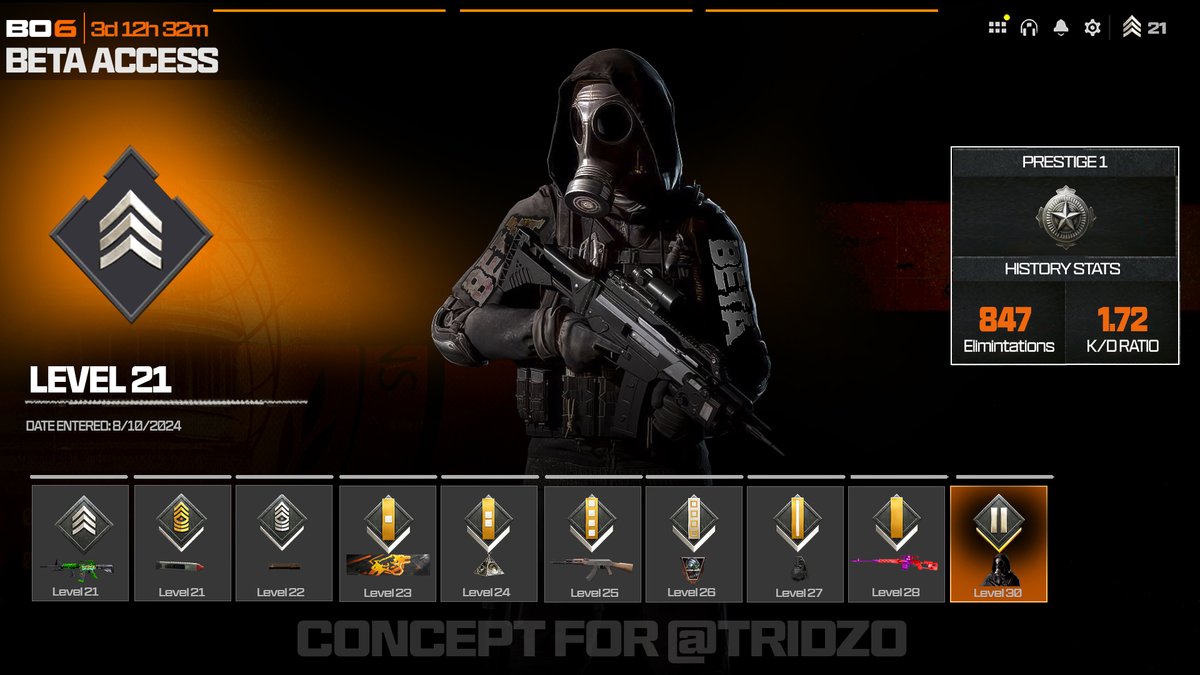 The #BlackOps6 Beta will have FREE Permanent rewards for playing.

- XM4 Bugsmasher Blueprint
- Operator Skin for Wespoint
- Cerberus Beta Tester Calling Card

Max level will most likely be Level 30 for the 2nd Weekend.