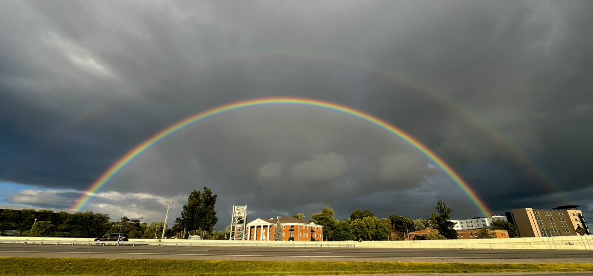 One of the coolest and most vivid rainbows I’ve ever seen!!!  🌈🌈

#INwx  l| <a href="/WTHRcom/">WTHR.com</a>