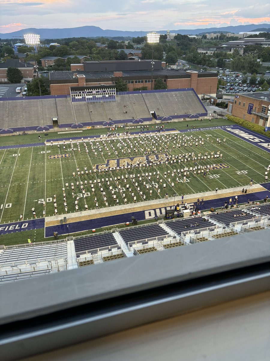 MRDs… running through pregame entrance for Dukes prior to tonight’s scrimmage.
