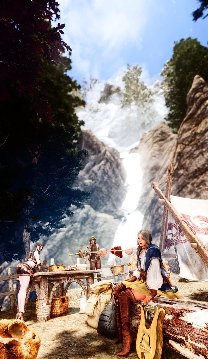 #SkyrimSE 
ここをキャンプ地とする！