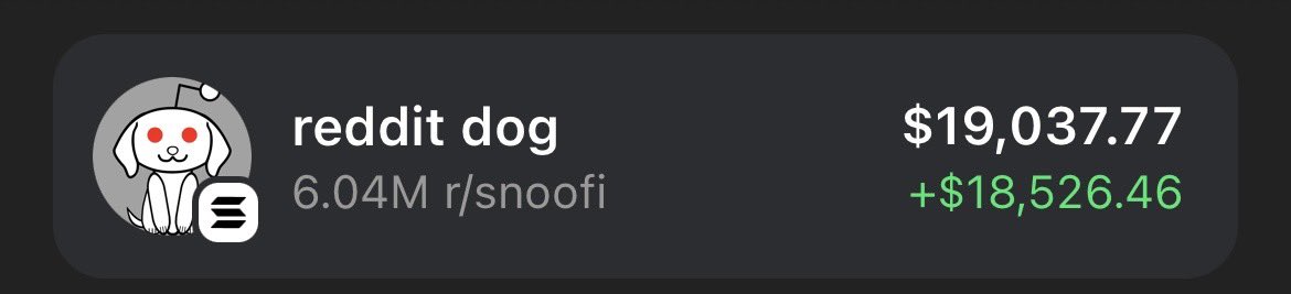 sirwickhamx's tweet photo. $r/snoofi

this little mf reddit dog just keeps on cooking🧑‍🍳 

what a play.

knew i wasn’t retarded after all https://t.co/uU7gQLj7bM
