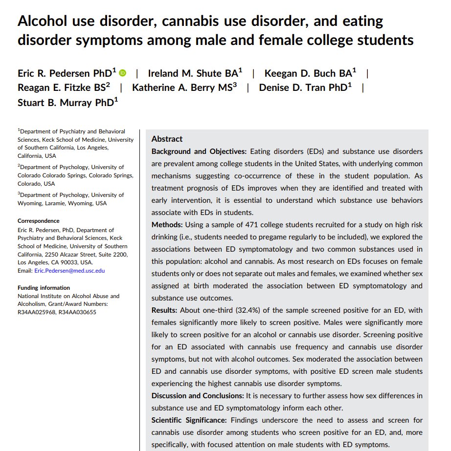 Eric Pedersen (@ericrpedersen) on Twitter photo New paper out today with <a href="/irelandshute/">Ireland Shute</a>, <a href="/keeganbuch/">Keegan Buch</a>, @reaganfitzke, <a href="/KatherineABerry/">Katie Berry</a>, <a href="/DeniseDaoTran/">Denise Tran, PhD</a>, and <a href="/DrStuartBMurray/">Dr. Stuart Murray</a>.
onlinelibrary.wiley.com/doi/10.1111/aj… New paper out today with <a href="/irelandshute/">Ireland Shute</a>, <a href="/keeganbuch/">Keegan Buch</a>, @reaganfitzke, <a href="/KatherineABerry/">Katie Berry</a>, <a href="/DeniseDaoTran/">Denise Tran, PhD</a>, and <a href="/DrStuartBMurray/">Dr. Stuart Murray</a>.
onlinelibrary.wiley.com/doi/10.1111/aj…