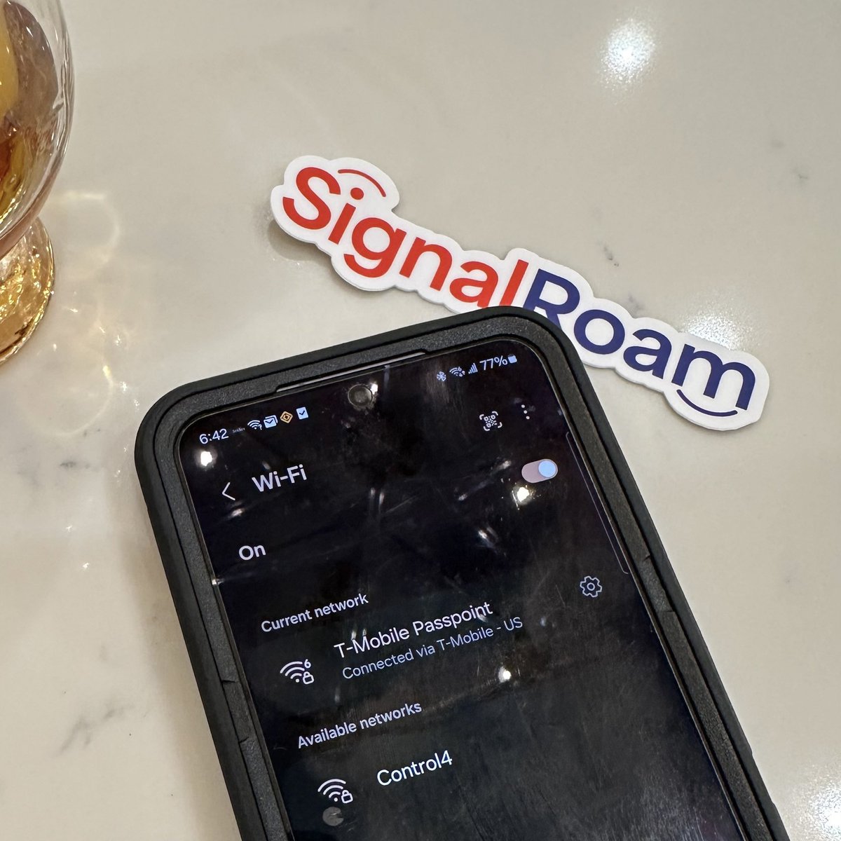 SignalRoam's tweet photo. When your friends come over and their cell phones *just work* 😁 https://t.co/TShEfKnUG5