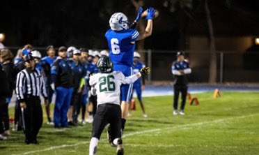 Mike Farrell (@mfarrellsports) on Twitter photo Baller alert: <a href="/ericmiller_7/">Eric Miller</a>
WR (experience at Z, X, Y)
Eric Miller
Class of 2023
Valley Christian HS
(4 years eligibility)
Statistics:
•College - Redshirt Freshman - 180yds in 2 redshirt games / 1 TD
•HS Senior Stats – 28 receptions / 570yds / 9 TDs / Avg 20.36 yds/catch / Baller alert: <a href="/ericmiller_7/">Eric Miller</a>
WR (experience at Z, X, Y)
Eric Miller
Class of 2023
Valley Christian HS
(4 years eligibility)
Statistics:
•College - Redshirt Freshman - 180yds in 2 redshirt games / 1 TD
•HS Senior Stats – 28 receptions / 570yds / 9 TDs / Avg 20.36 yds/catch /