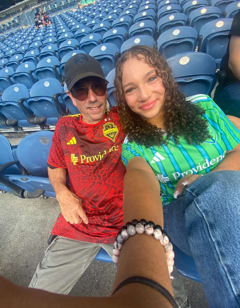smfvf2's tweet photo. Let's go @SoundersFC ! Game days with papa.

#soundersmatchday #sounders #seavslafc #Seattlesounders https://t.co/ql52Y29NC3