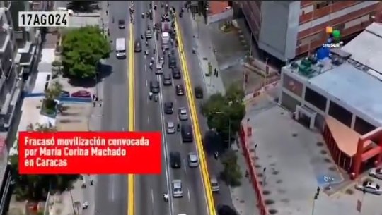 🇻🇪 La marcha convocada por <a href="/MariaCorinaYA/">María Corina Machado</a> en Caracas, fue un fracaso total, así lo muestran imágenes tomadas desde un drone.
#DeZurdaTeam. 
<a href="/NicolasMaduro/">Nicolás Maduro</a> <a href="/kompi1570/">kompi 🇲🇽🇨🇺🇷🇺🇵🇸🇨🇳🇧🇷🇻🇪🇮🇷</a> <a href="/LiudmilaAponte/">🇻🇪 Dra. Liudmila Aponte Ramírez 🇨🇺</a> <a href="/ecuadorycuba/">Unidad y Amor</a> <a href="/RoiLopezRivas/">Roi Lopez Rivas</a> <a href="/AdrianaRojasQba/">Adriana</a> <a href="/ObservatorioFN/">Observatorio Venezolano de Fake News</a> <a href="/Frank16726439/">Frank Enrique 🇨🇺</a> <a href="/w/">w</a>
