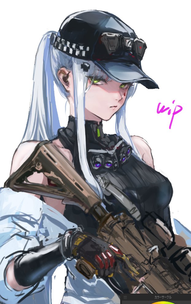 HK416(少女前線|ドルフロ) 「」|✝ヲさかな✝のイラスト