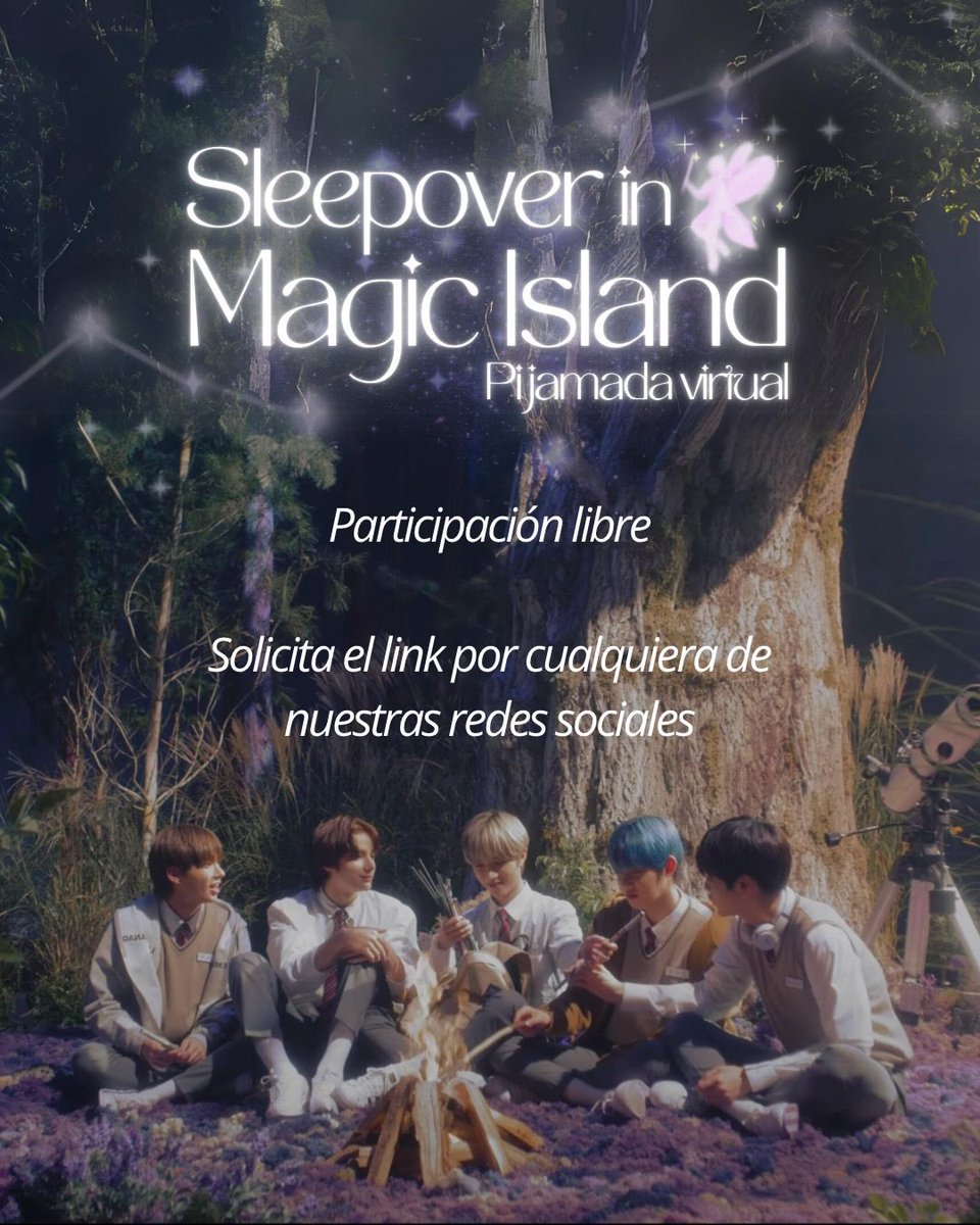 TXT_COSTARICAOF's tweet photo. ¡Estamos emocionadxs de invitarlxs a nuestra Pijamada Virtual TXT! 🎉🛏️ Prepárate para una noche llena de diversión, música, y muchos momentos especiales dedicados a nuestros chicos de TXT

📅 23 de Agosto
🕒 6om

¡No faltes! Nos vemos en Sleepover in Magic Island 🧚✨ https://t.co/H1VJ8T9s76