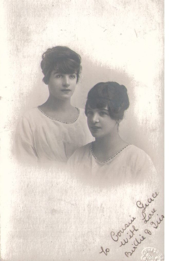 JenniferIHart's tweet photo. @AllThoseBefore @PostedInThePast And this one of Iris &amp; Vi is captioned from the Blue Bay boxes - which in our family , we know is boxes in Aunty Marge’s attic https://t.co/9m5OrIWgKn
