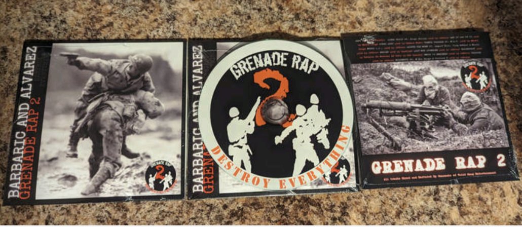 Grenade Rap 2 Hardcopies available through <a href="/Bandcamp/">bandcamp</a>