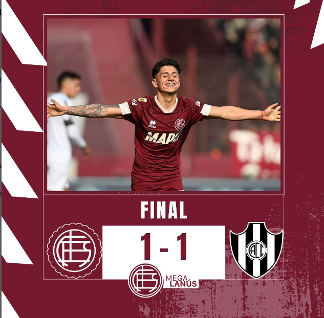 megalanus's tweet photo. EMPATO EL GRANATE🇱🇻🇱🇻

⚽️ Agustín Rodríguez https://t.co/5OqciDMDA1