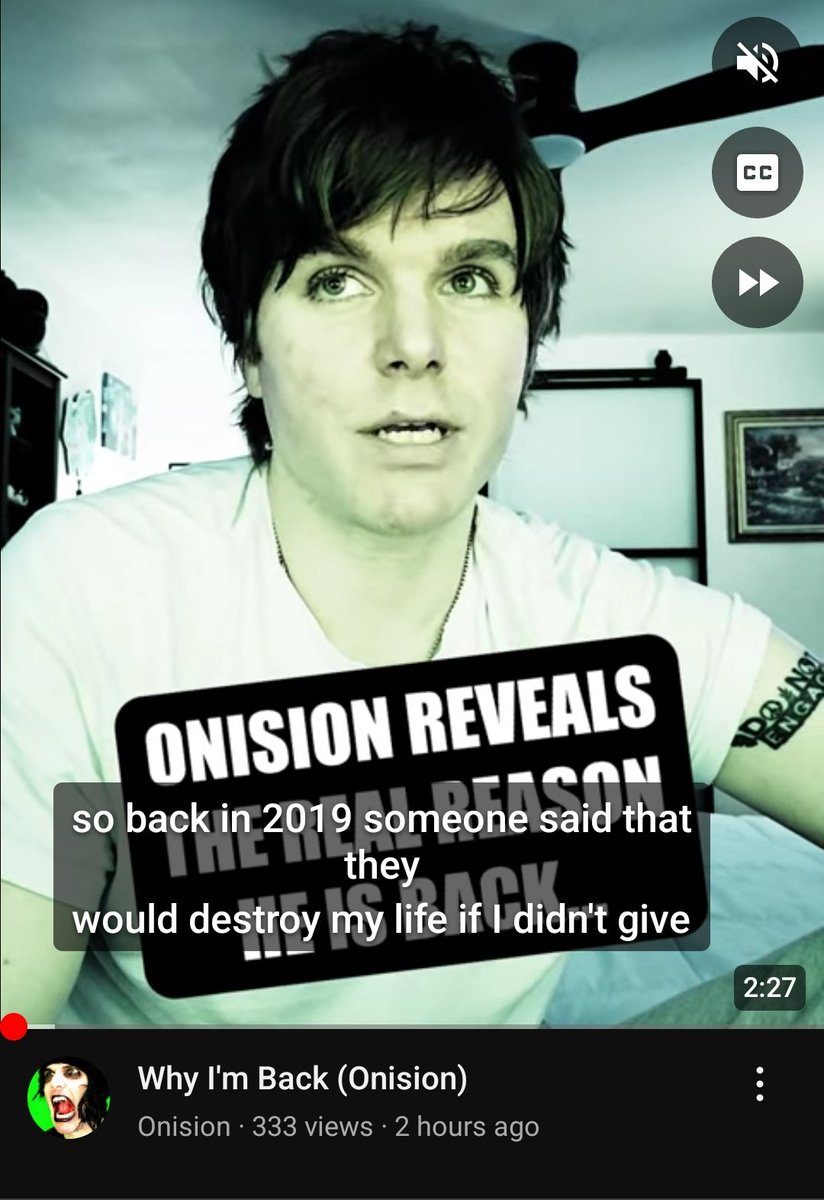 BigMoneyOnision's tweet photo. Greg claims he's back on YouTube even know he makes no money &amp; cannot get a job anywhere.

Still attacking Sarah is just all his content lol

Like a type of cancer he just won't go away. https://t.co/pdBtmTNNaS
