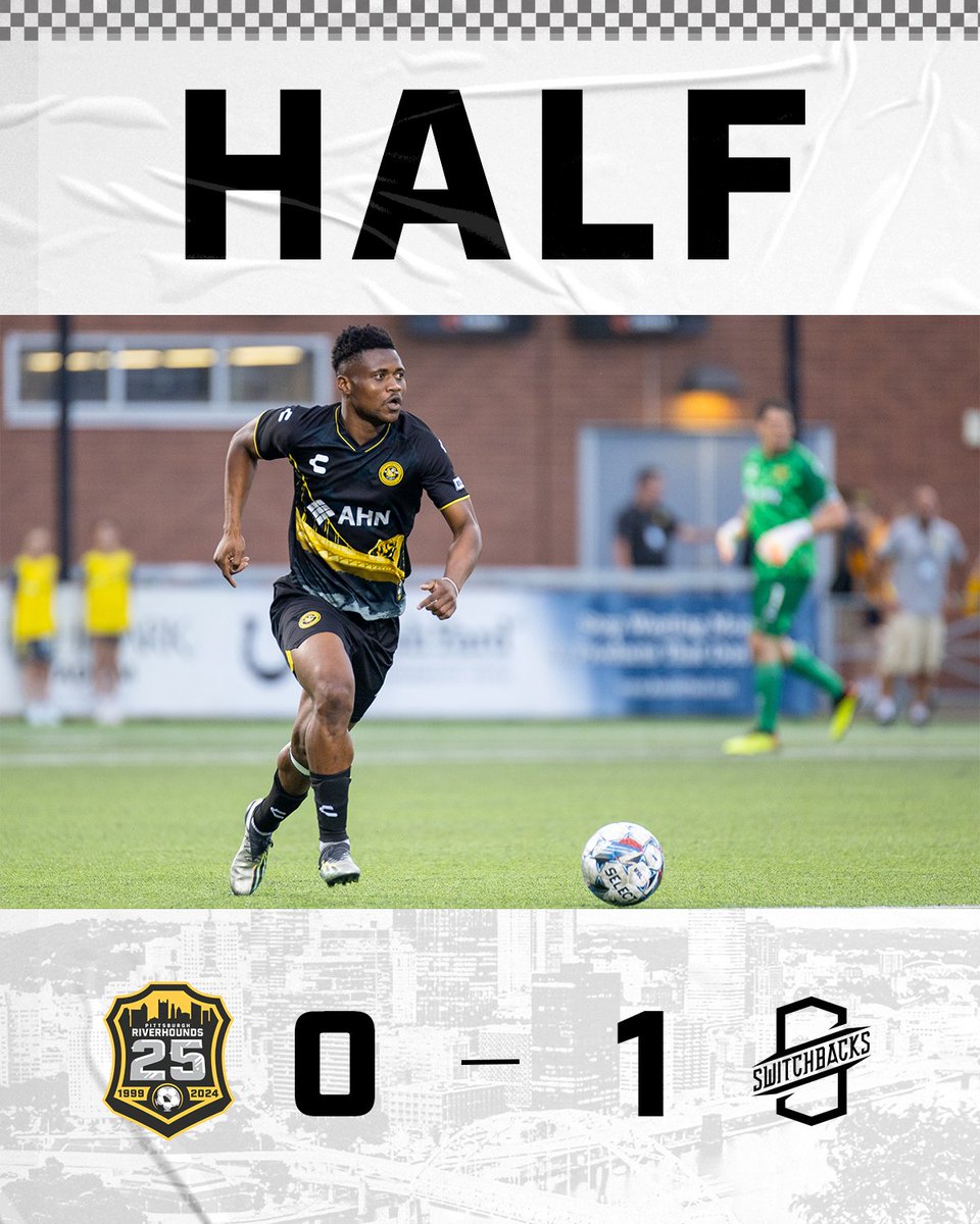 RiverhoundsSC's tweet photo. Work to be done in the second half.
Stay tuned in on @KDKA Plus to catch the next 45!
#PITvCOS #HOUNDTAHN https://t.co/LSLL5ym898