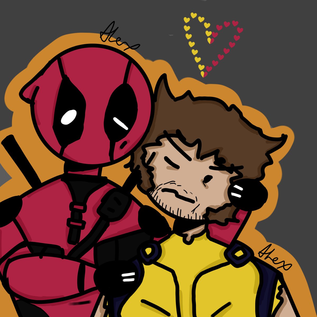 Screewithahat_'s tweet photo. chat I fear I love them to dearly #deadclaws #polverine #DeadpoolAndWolverine https://t.co/bqnqInf7lY
