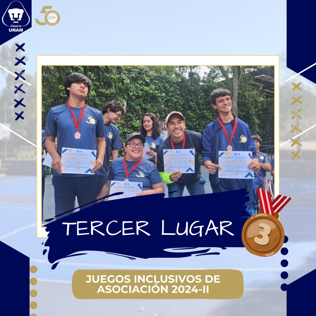 DAdaptadoUNAM's tweet photo. ¡Felicidades a los ganadores de nuestros Juegos Inclusivos! 🎖️ Su esfuerzo y dedicación son un ejemplo para todos. Cada participante es un campeón. 🏅 Ustedes demostraron que la inclusión es más que una palabra, es nuestra realidad.

#SoyDeporteUNAM #DeporteAdaptadoUNAM https://t.co/vMKSiagDTD