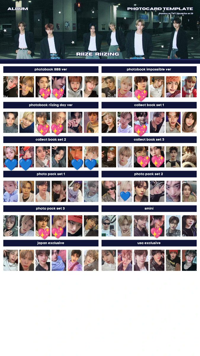 ne0cull's tweet photo. RIIZE RIIZING ライズ トレカ 交換

【譲】写真💙　ショウタロ、ウンソク、ソヒ、アントン

【求】写真💖　ウォンビン、ソンチャン

郵送での交換希望です。
気軽にDM，リプよろしくお願いします🙇🏻‍♀️ https://t.co/Ahs9IlvvjF