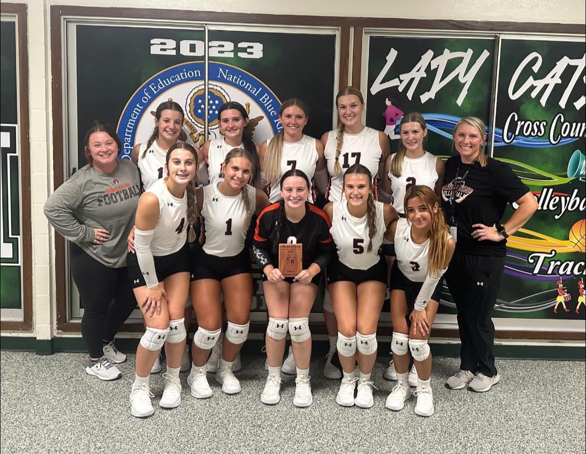 GSHSVolleyball1's tweet photo. PROUD is an understatement!!!! These girls went 7-2 on the weekend and came out as the Gold Bracket Consolation WINNERS!!! Way to go ladies!!! 

CONGRATULATIONS TO Finlee Phillips for receiving the MVP for our final game!!! 

Continue to work hard and fight for each other! #ACT https://t.co/NuZuS8pPYQ