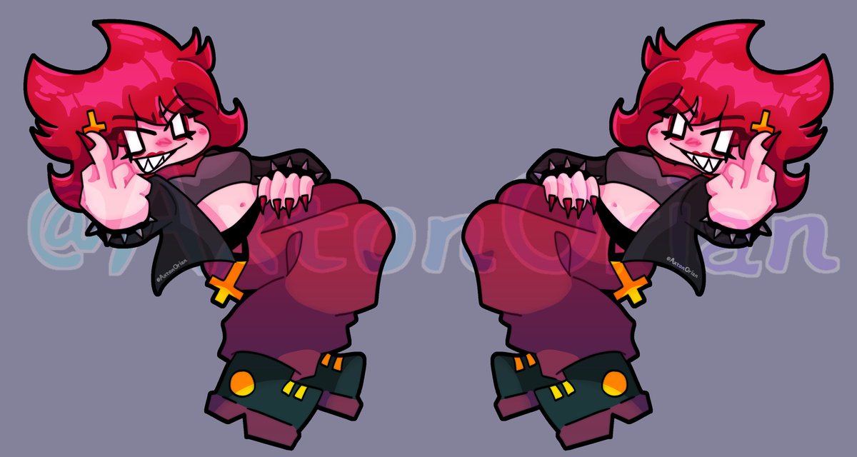 AxtonOrian's tweet image. #keychains #fnf #softmod