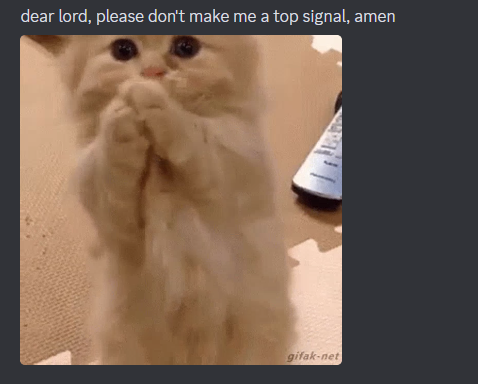 GarfieldCap's tweet image. Guys im new to leverage trading is it a good sign when bulls start praying?