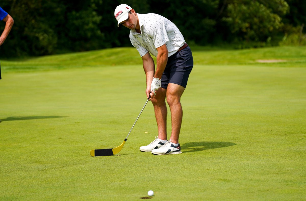 SkatingSaints's tweet photo. What a beautiful day for our alumni golf tournament! ⛳️🏌️‍♂️ While the rest of our photos develop, how about a shout-out to the new guy, Reilly Connors for showing off the clutch gene on this big putt! 🧬🧬 #herewegoSAINTS #TheEducatedDecision https://t.co/hQ1aRZA0vV