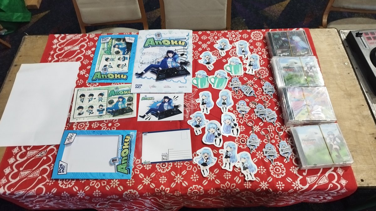 anoku_id's tweet photo. Ayoo gaess mampir ke booth AniFunkot di #Chibicon Jakarta G13-14, yang mau lihat kartu pos aku x @posind_kcpslipi boleh mampir yaa, kita jedag-jedug bareng ehek.

#Vtuber #VtuberID https://t.co/TfVJUleGpW