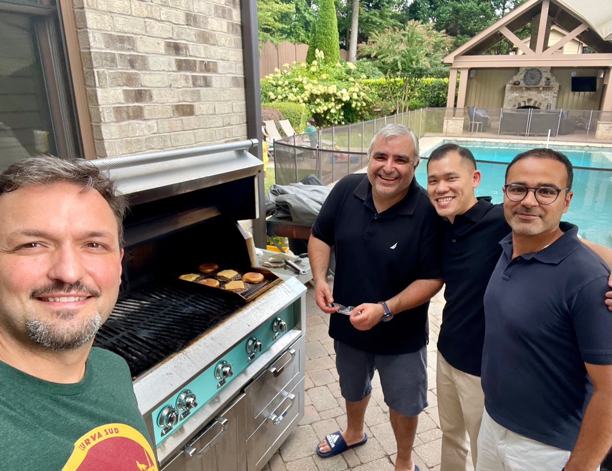 Joshua Chan, MD (@joshuachanmd) on Twitter photo So thrilled to have <a href="/MuathBishawi/">Muath Bishawi</a> and @lorenzozaffiri join our group.
Nice pulmonary endartectomy for Muath’s 1st case yesterday, and now a fantastic cookout with Chef <a href="/DrManiCTSurgery/">Mani A Daneshmand</a>. Welcome to the family guys! #EmoryLungTransplantation So thrilled to have <a href="/MuathBishawi/">Muath Bishawi</a> and @lorenzozaffiri join our group.
Nice pulmonary endartectomy for Muath’s 1st case yesterday, and now a fantastic cookout with Chef <a href="/DrManiCTSurgery/">Mani A Daneshmand</a>. Welcome to the family guys! #EmoryLungTransplantation