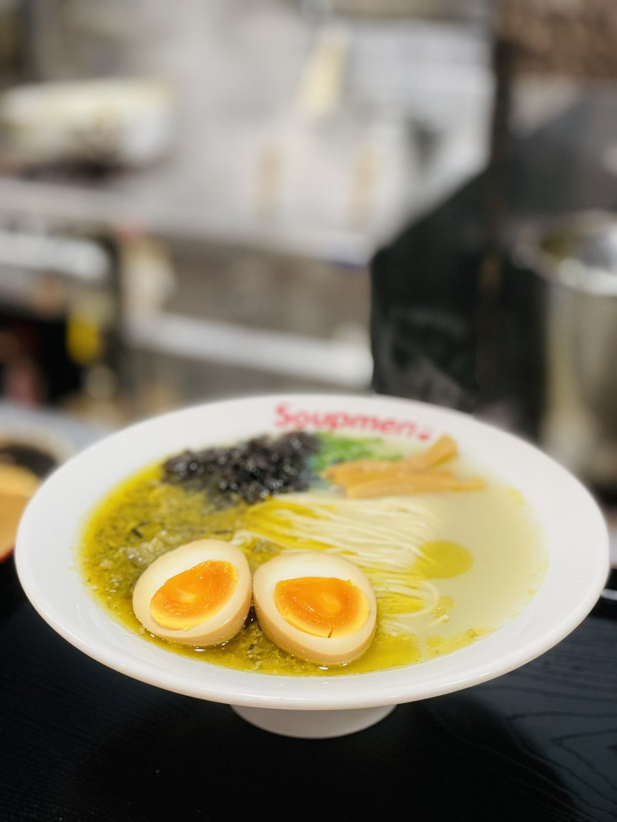 Soupmen2's tweet photo. 8/18(日)

皆様、おはようございます☀
#Soupmen です☺️

本日のらぁ麺は、
『牡蠣塩らぁ麺』です😌

皆様のご来店お待ちしております🙇‍♀️🙇‍♂️

営業時間
11:00〜14:00
18:00〜25:00 https://t.co/MZieuiXQGa