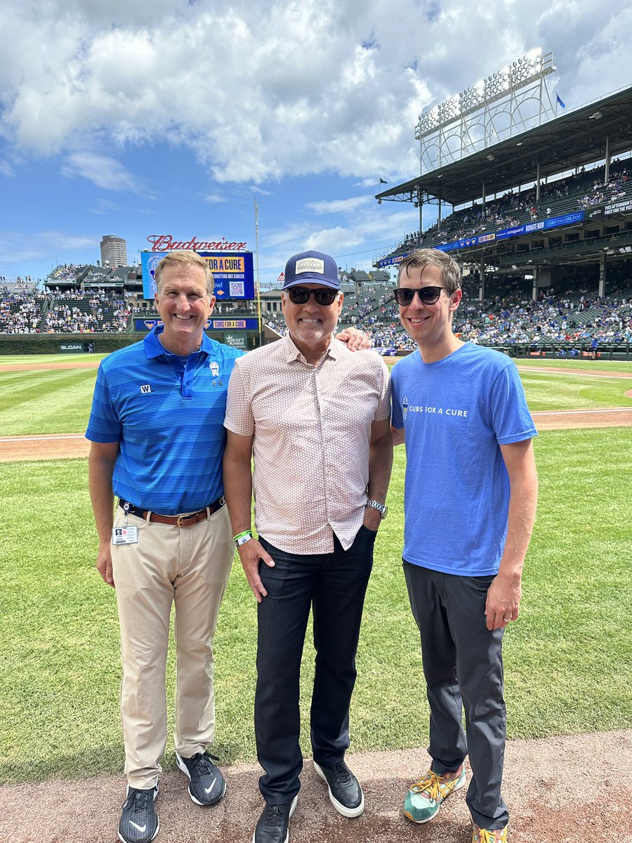 I can’t really begin to describe this day. A dunk tank. My nephew throwing the first pitch to Counsell with my whole family on the field. The Cubs surprised BrainUp with Tom Ricketts’ suite. Rooftop at Murphy’s postgame. Happ. Ryno. BigCat. So many cool moments.

Thanks <a href="/Cubs/">Chicago Cubs</a>