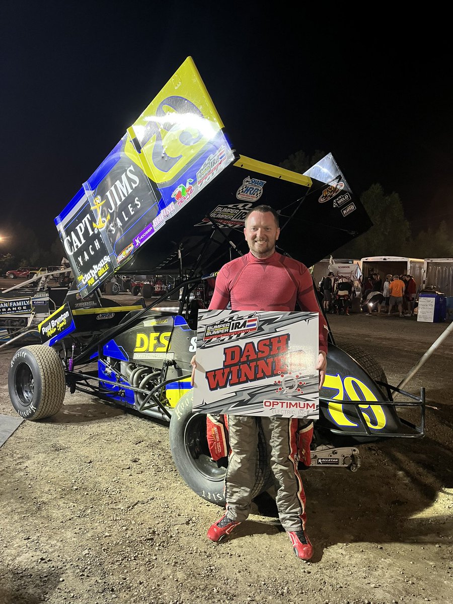 Blake Nimee is tonight’s Optimum Electric Dash ☝️ Winner!! He will start on the POLE in tonight’s feature🏁