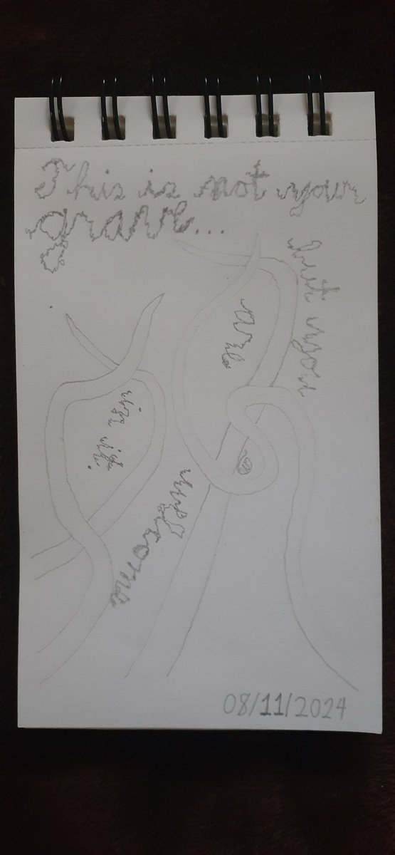 Gen_Vagueness's tweet photo. I drew this recently and while it's simple (and small, in my 3.5" x 5.5" sketchbook), I'm really happy with it.
#Halo #Halo2 #Gravemind #Flood #quotes #tentacles #art #fanart #drawing #sketch #pencilart https://t.co/VY2xV2YvKB