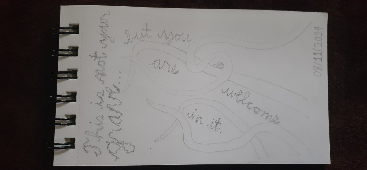 Gen_Vagueness's tweet photo. I drew this recently and while it's simple (and small, in my 3.5" x 5.5" sketchbook), I'm really happy with it.
#Halo #Halo2 #Gravemind #Flood #quotes #tentacles #art #fanart #drawing #sketch #pencilart https://t.co/VY2xV2YvKB