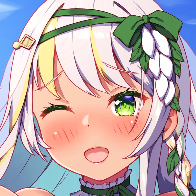 良い配色で描けたよ(顔だけ抜粋)