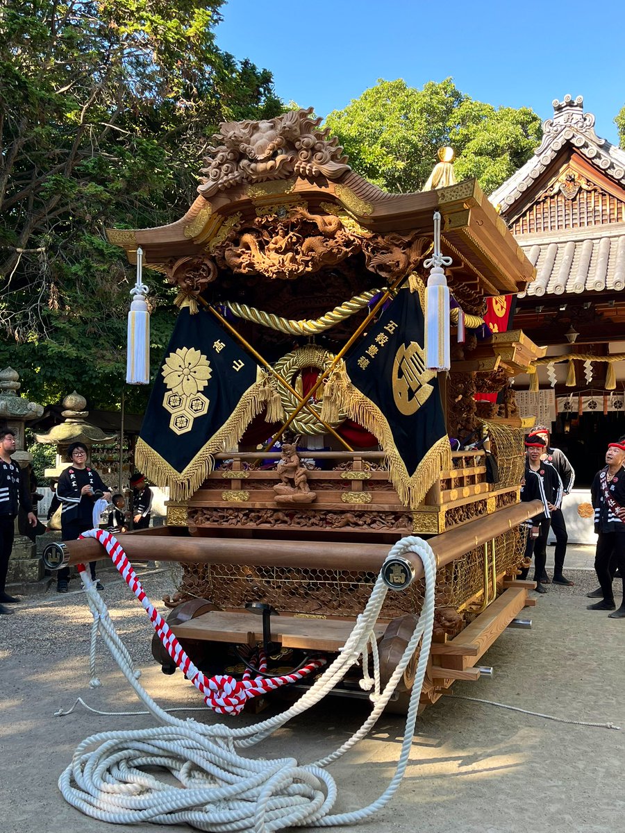 令和六年八月十八日 ㊗️堺市高山入魂式㊗️ この地車は、平成元年新調