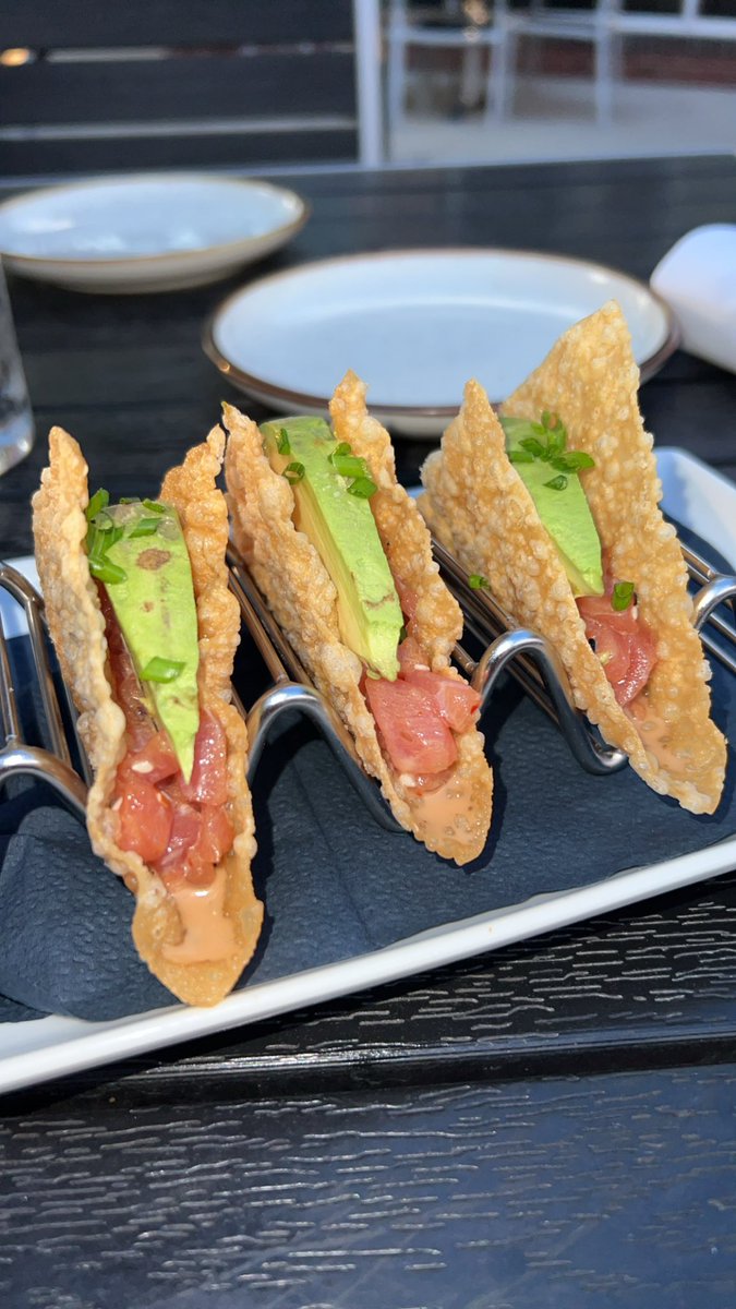 ben_wellick_V's tweet image. Cod, tuna poke tacos, Sea bass &amp;amp; Peach cobbler. So glad I’m eating seafood again, I missed it so much #UFC305 #AEWCollision #JustinFields #Culibao #tafa