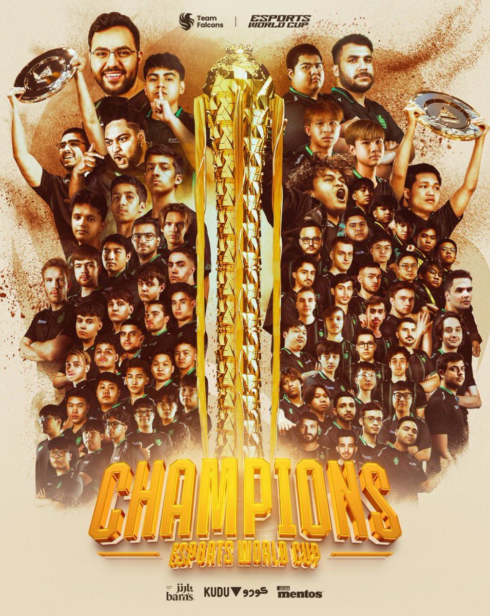 نباركك لأخواناا فريق <a href="/TeamFalconsGG/">Team Falcons</a> <a href="/FalconsEsport/">Falcons Esports</a>  على بطولة كاس العالم 

#كأس_العالم_للرياضات_الإلكترونية  

ونتمنى لنا ولكم التوفيق