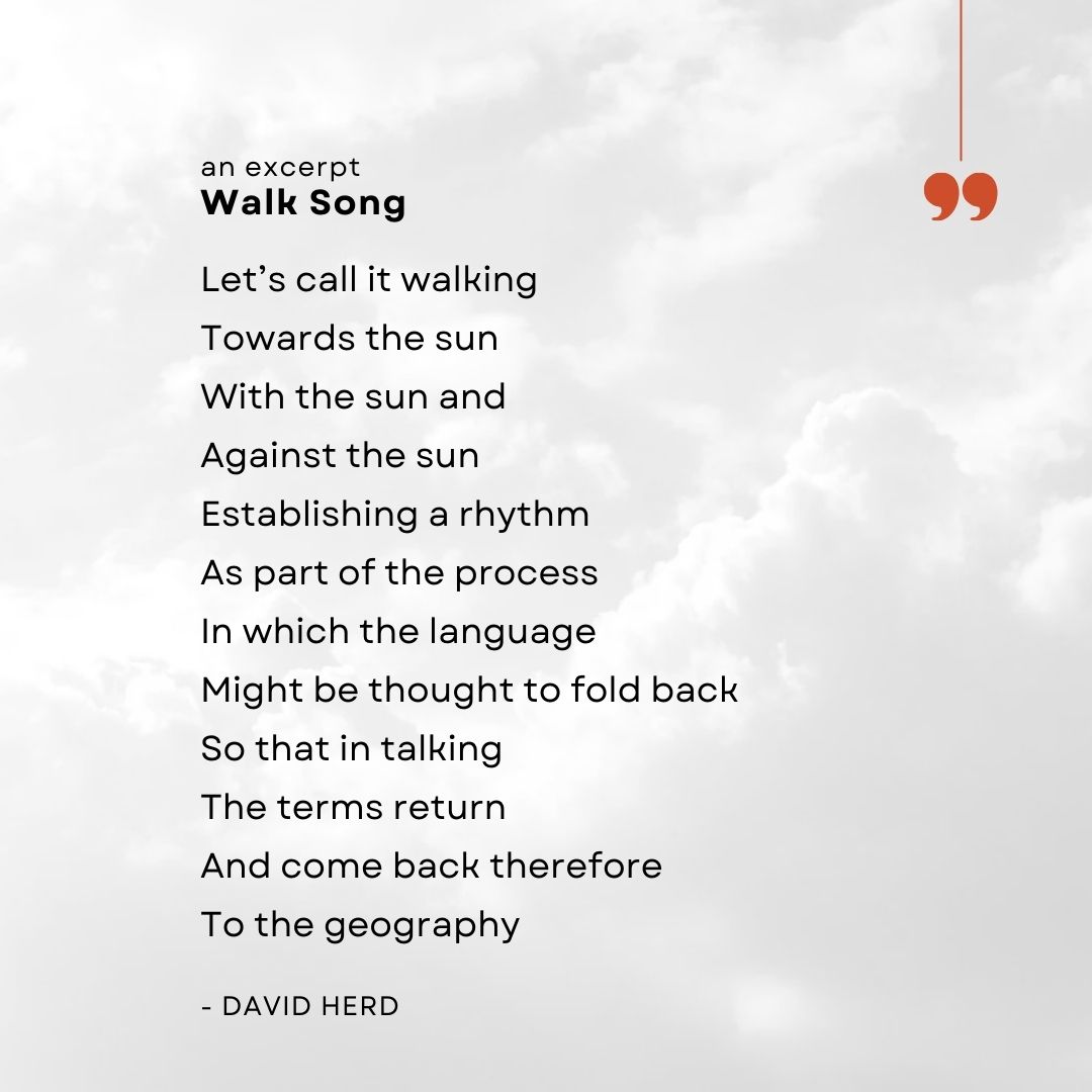 David Herd isauthor of numerous books of poetry and prose. 'All Just' (2012) was praised in the Los Angeles Review of Books as ‘one of the few truly necessary works of poetry written on either side of the Atlantic in the past decade’. Herd will read his work on 30 Aug in Delhi