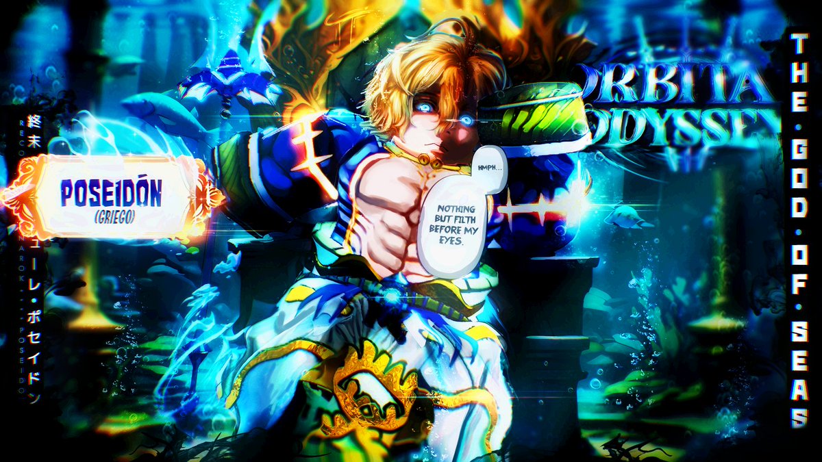 "Poseidon, God of the Seas 🌊⚡️" 
Check out my new Thumbnail for Orbital Odyssey!🪐

 Commissioned by: <a href="/localnightdev/">midnight</a> 

Likes and Retweets appreciated❤️ #ROBLOX #RobloxGFX #robloxart #RobloxDevCheck