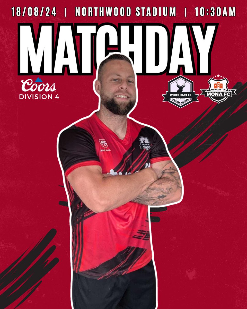 White_HartFC's tweet photo. It’s Matchday!!!!
We’re finally at home in our first game at Northwood Stadium.
The Hart look to bounce back from Tuesday with win today, against Newcastle Mona FC.
#UpTheHart
🔴⚫️ https://t.co/KdqizxeocP