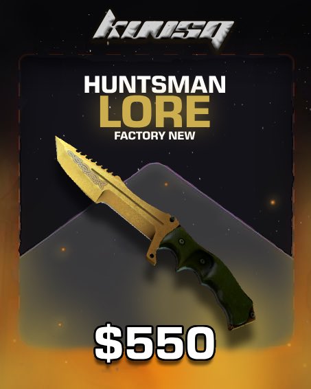kuvsq's tweet image. ⭐️ Huntsman Knife Lore | CS2 GIVEAWAY ($550) 

To Enter:
• RT &amp;amp; Like
• Follow @Kuvsq 
• Tag 1 Friend in the Comments

Ends in 7 days. Good luck! 🥳
