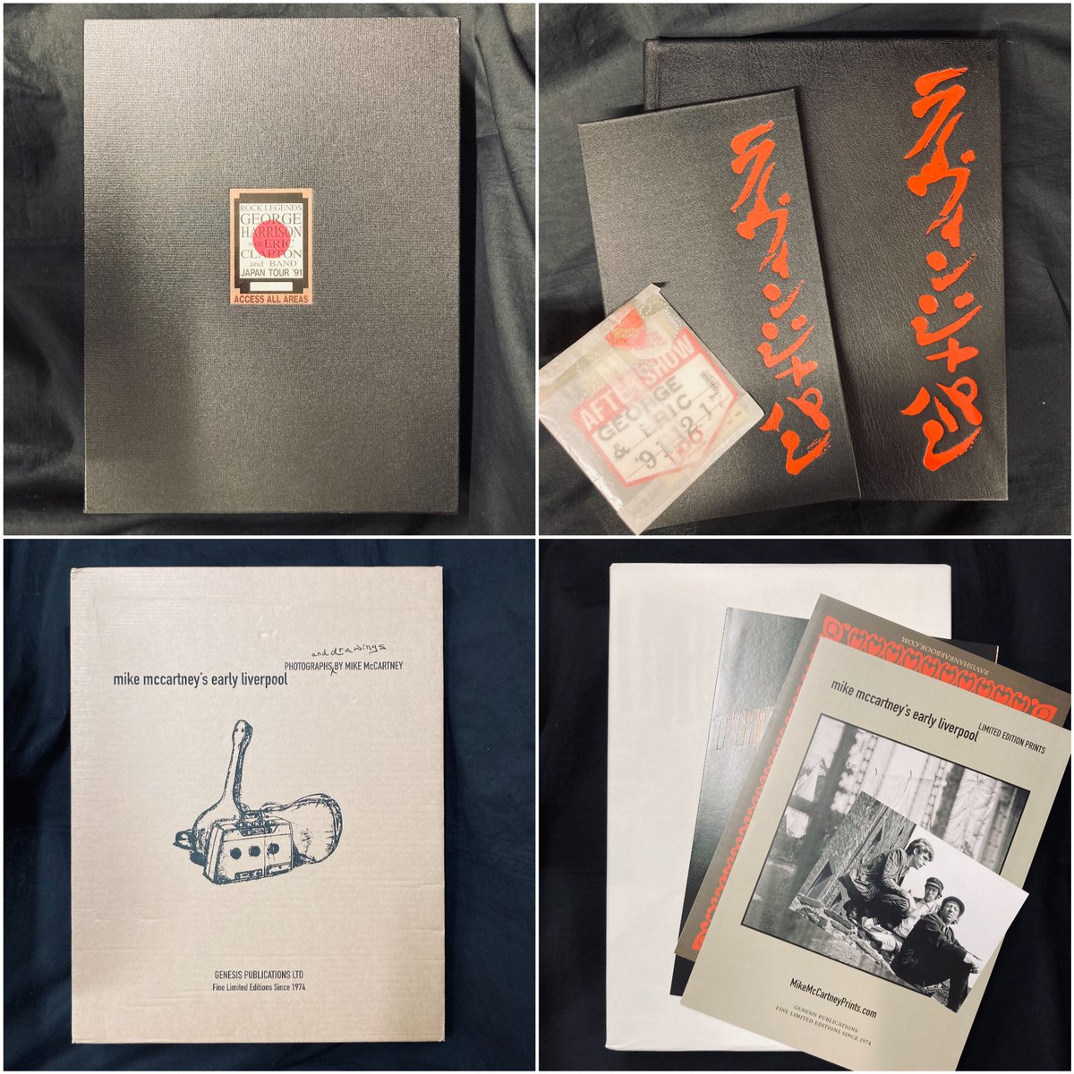 ジョージ・ハリスン直筆サイン入り　英国ジェネシス出版 豪華本＋CD 他 ジョージ・ハリスン直筆サイン入り英国ジェネシス出版 豪華本＋CD 他