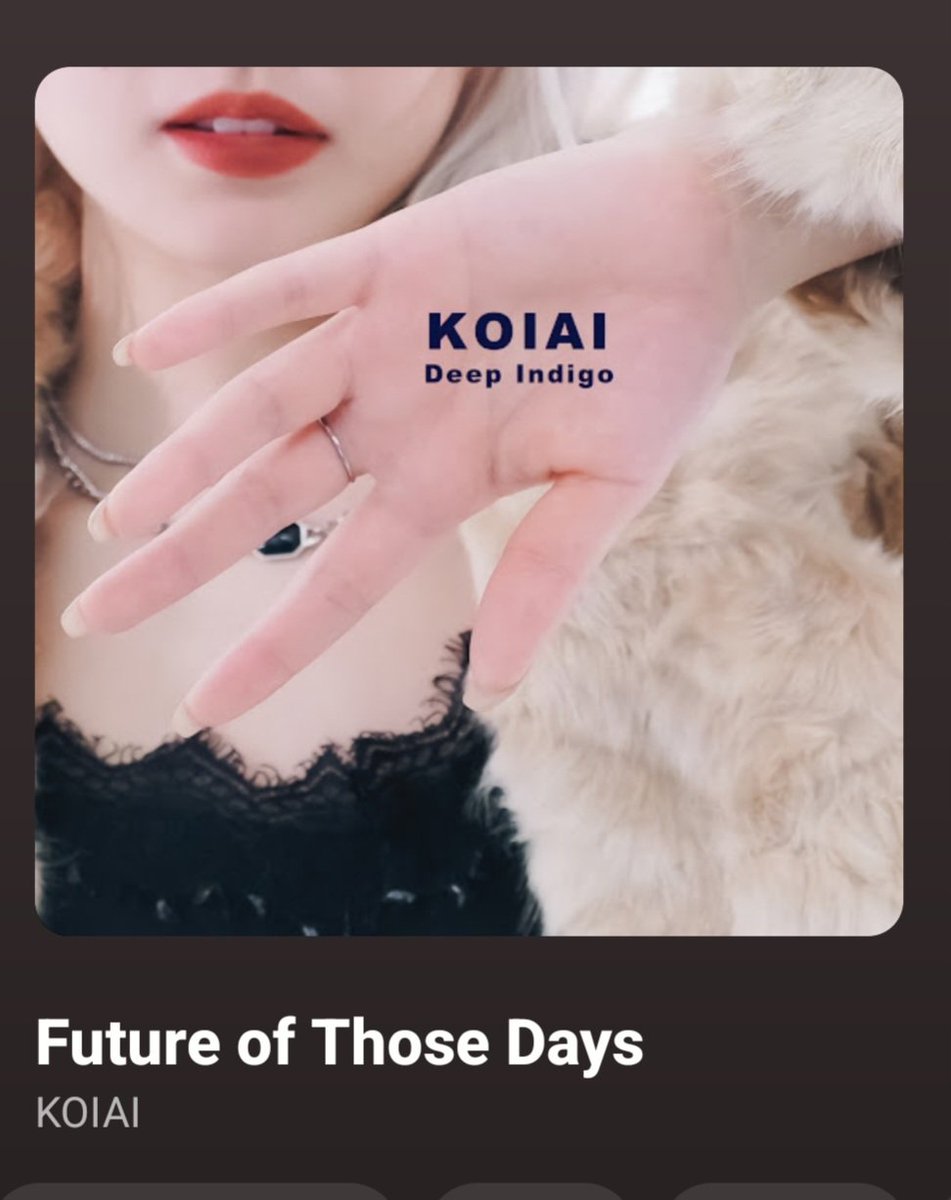 mofu_22_2279's tweet photo. #KOIAI / Future of Those Days
ファーストEP #DeepIndigo
ヘヴィな吉田美和ちゃん降臨。マズイ
https://t.co/TarcpZXfdK https://t.co/60rS2mds33