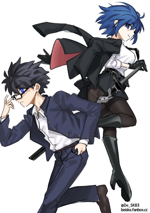 突然の型月落書き
#月姫 #FGO 