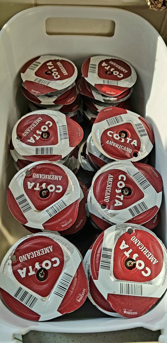 CastleLenscap's tweet photo. My daily used coffee mountain grows. But that's ok. I have two new unopened boxes under the table☕ https://t.co/pX0jF16byz