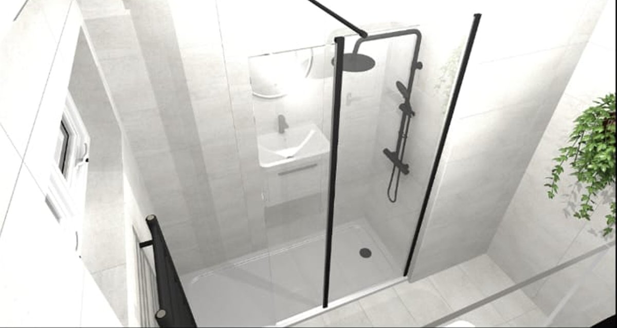 SPSLTD's tweet photo. Initial 3D visualisation followed up by finished shots of the finished bathroom that was fitted by Lewes Preece.

We used products from an array of suppliers to meet our client's budget. Well done to Zoey from our #Heathfield showroom for creating the design. https://t.co/if5Hmwp3dD