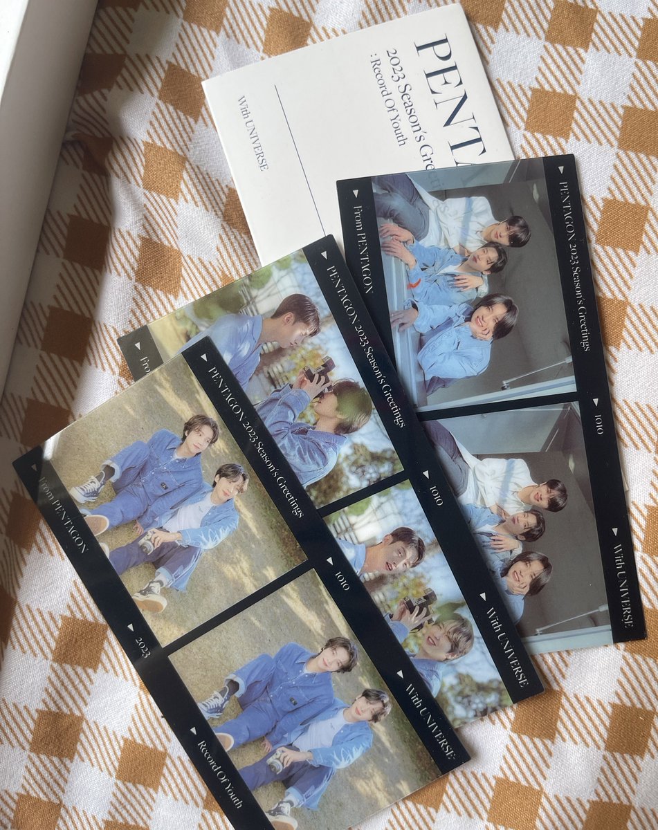 PartyPPPPPP's tweet photo. WTS LFB pentagon 2023 season’s greetings 

Inclusions:

Box
Desk calendar
Sticker set
Film photo set
Key ring
Toploader 

Take all for ₱400 https://t.co/xDmlQVGtUC