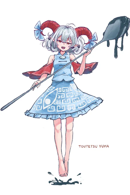 かわいい感じになっちゃったけど… #饕餮尤魔 #東方Project