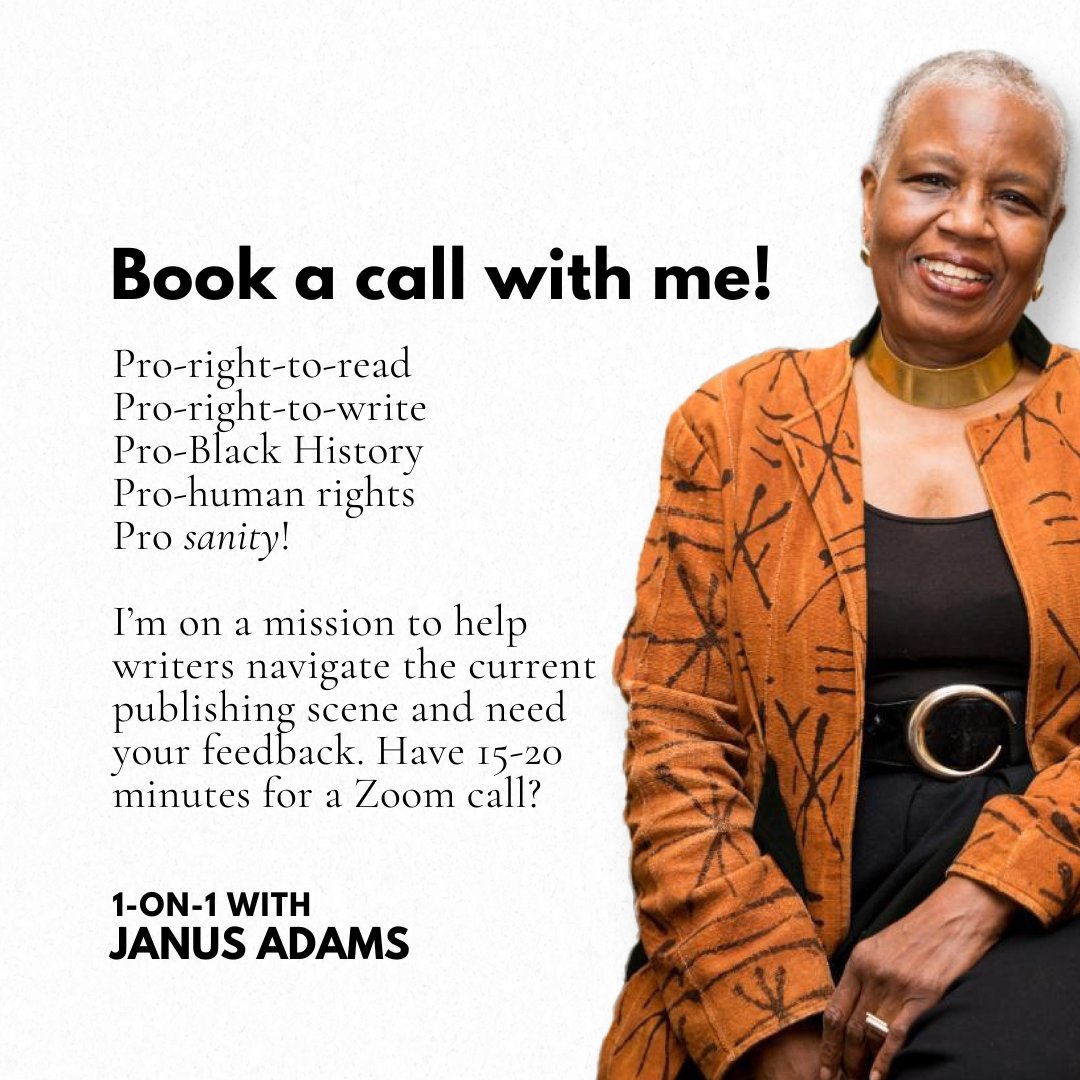 JanusAdams's tweet image. Writers! 🎉 I'm launching a 1:1 coaching program this Fall &amp;amp; I need YOUR input. Book a quick "research" call to share your writing challenges with me: bit.ly/4e5VdXt #WritingCommunity #AmWriting #BookCoach