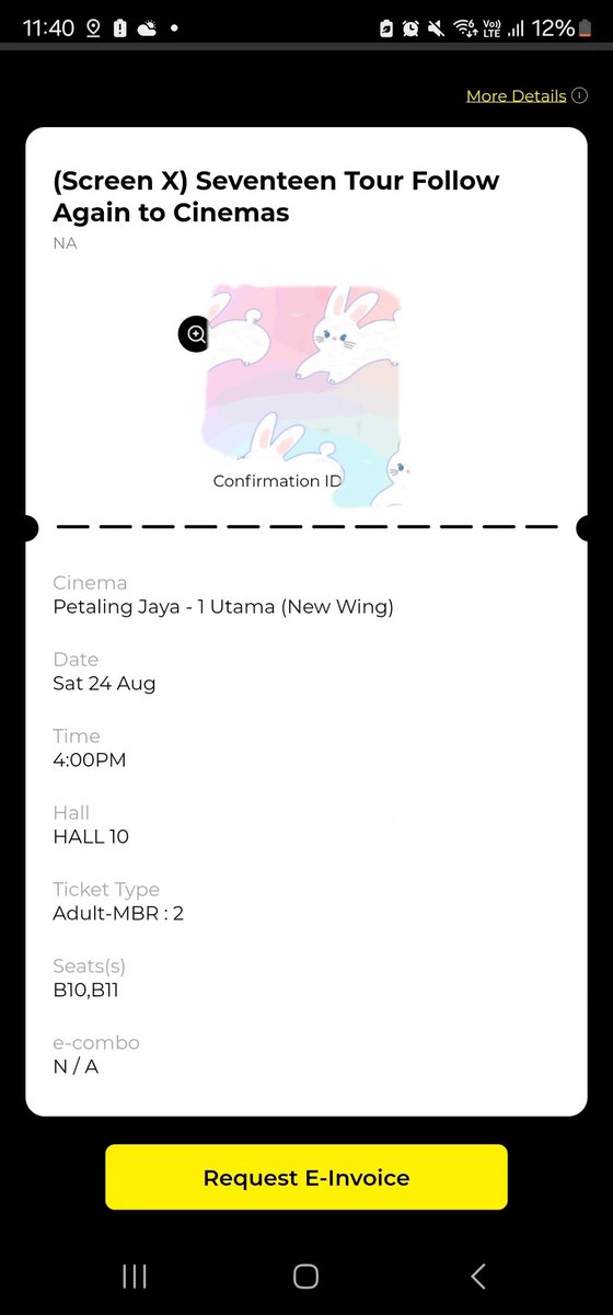 Aikit99's tweet photo. WTS SEVENTEEN One Utama GSC Movie ticket
cheap price
2ticket
#pasarseventeen #pasarseventeenmy #pasarSVT #pasarsvtmy https://t.co/zSSy9C8qEW