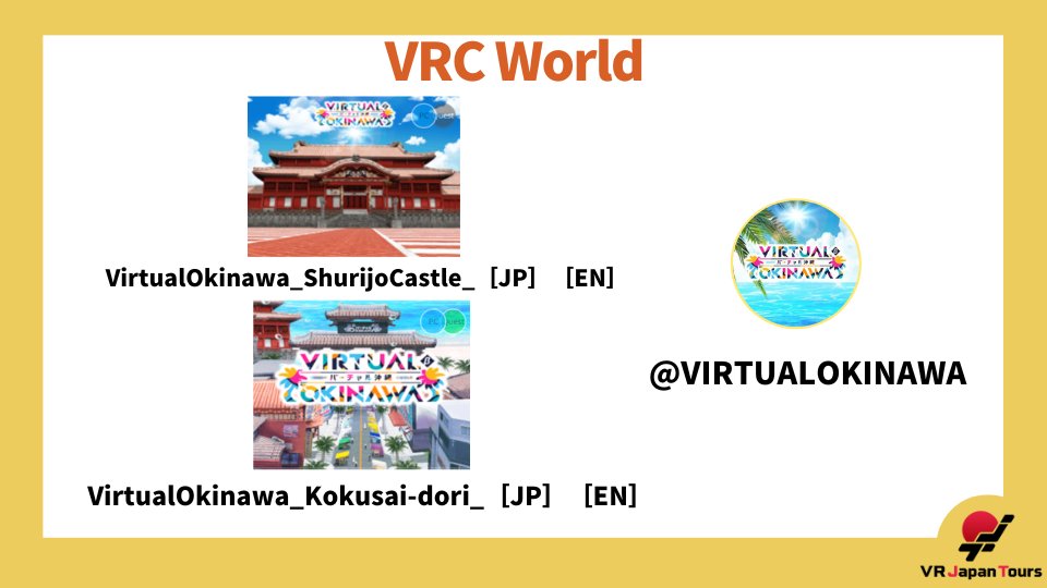 VRJapanTours's tweet photo. 🌺VirtualOkinawaShurijoCastle［JP］［EN］
https://t.co/BTmU7XaCeQ

🌺VirtualOkinawaKokusai-dori［JP］［EN］
https://t.co/skMc711Ek5 https://t.co/wvObrPM4Ew