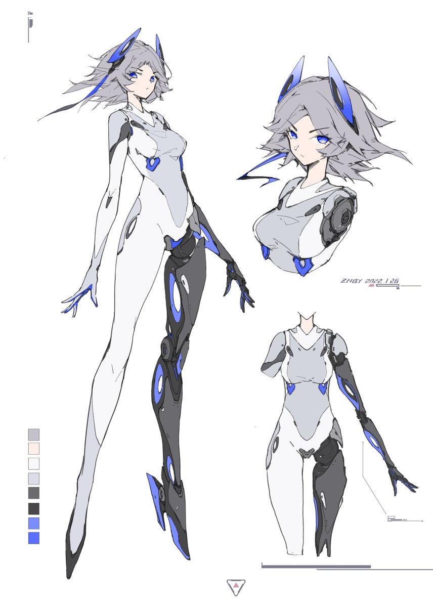 nightfish0112's tweet photo. -🟦-  
old work in 2022
#メカ娘 #ロボ娘 https://t.co/8AuiDMdJT6